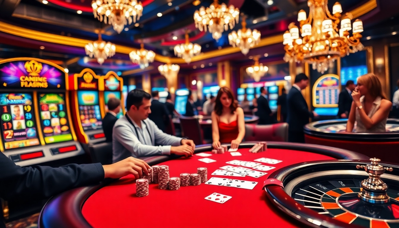 Découvrez le luxe du jeu avec des éléments de casino vibrants mettant en avant l'excitation du casino en ligne France.