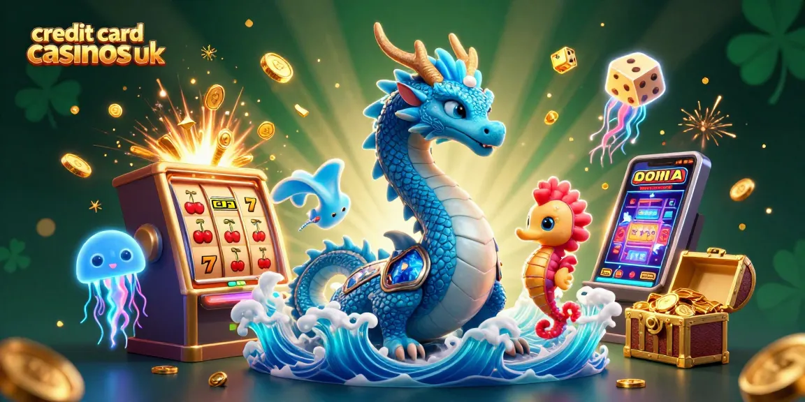 Experience thrilling action at credit card casinos uk with vibrant dragon scenes and exciting slot elements.