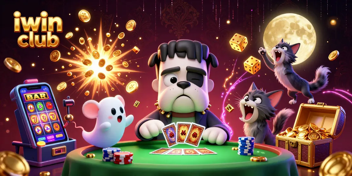 Experience the thrilling iwin club casino excitement with unique characters and vibrant game elements.