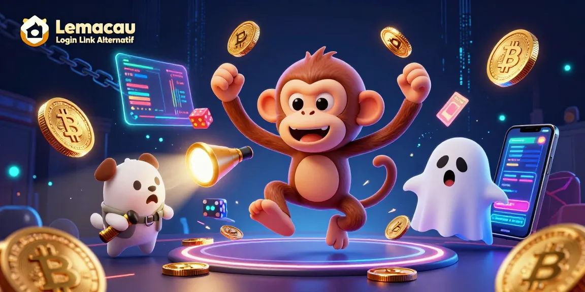Engage with Lemacau Login Link Alternatif while exploring a vibrant haunted casino filled with golden surprises.