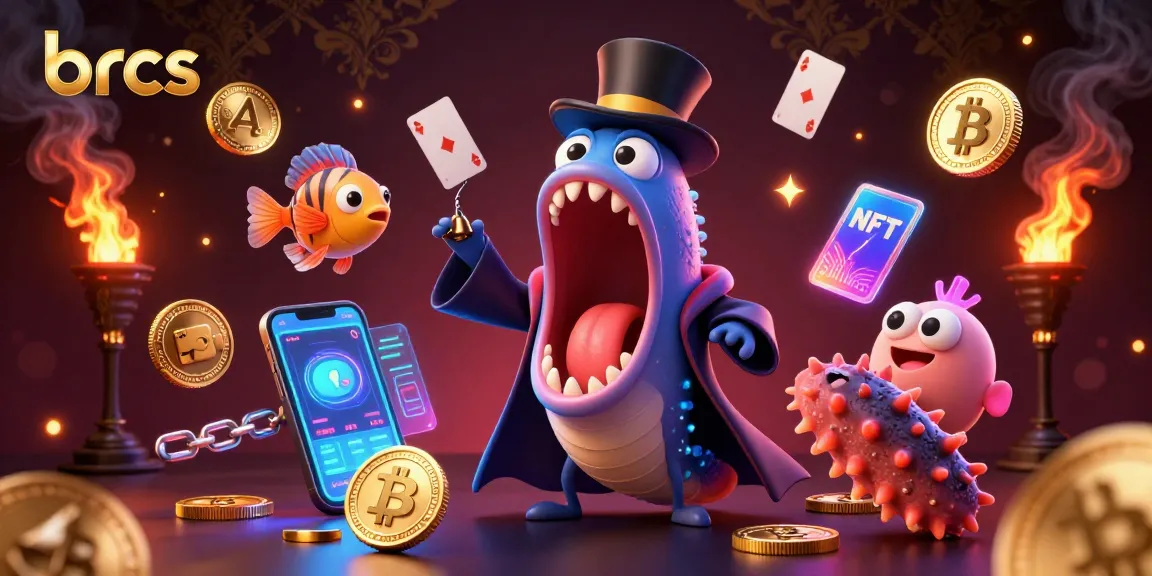 brcs showcases an exciting scene of characters performing magic tricks with a casino theme.