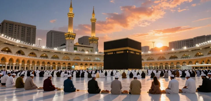 Experience unforgettable umroh Itikaf moments at Masjid al-Haram for your spiritual journey, perfect for tourism and travel enthusiasts.