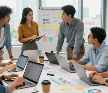 Dynamic business startup team collaborating to transform ideas into successful ventures at https://www.startsomethingpc.com