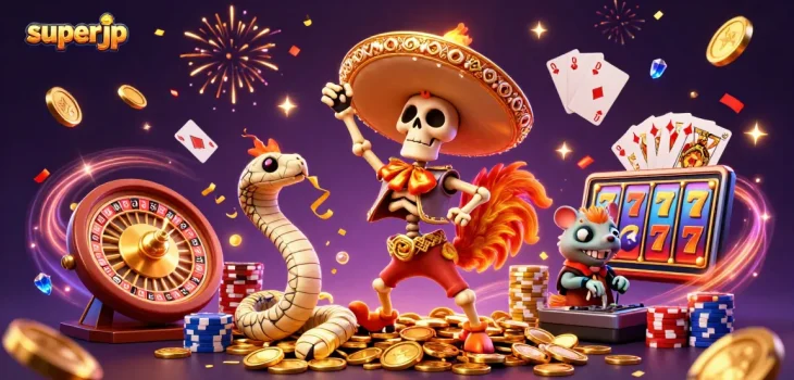 Experience the vibrant wins at superjp with our thrilling casino characters and action-packed gameplay!
